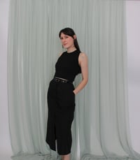 Image 11 of Phuncle cropped merino tank top - Liquorice