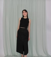 Image 12 of Phuncle cropped merino tank top - Liquorice