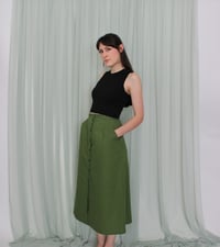 Image 2 of Phuncle cropped merino tank top - Liquorice