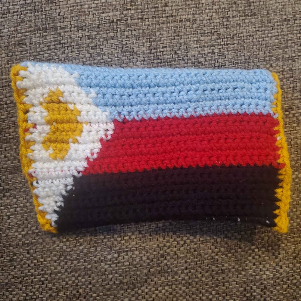 Image of Polyam Pride Flag Crochet Bag