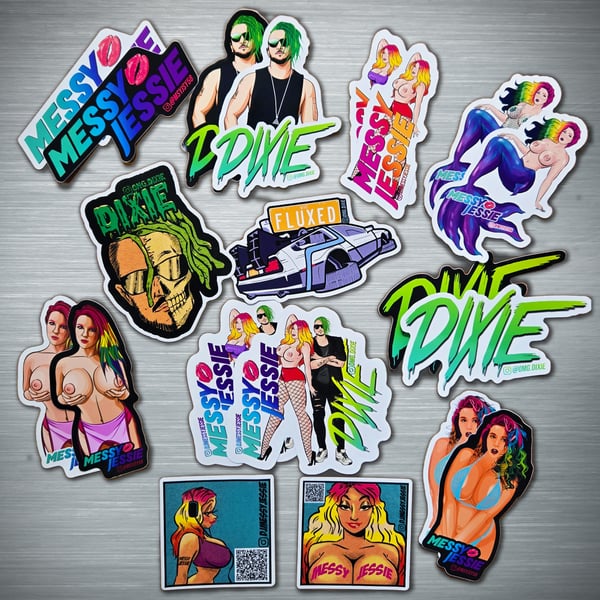 Image of Messy Jessie & Dixie Combo Sticker Pack