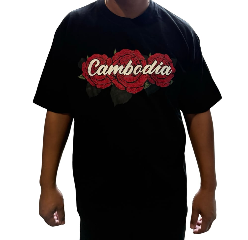 Image of Oversized Box Roses Tee