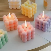 Image 1 of Square Bubble Scented Wax Candle 