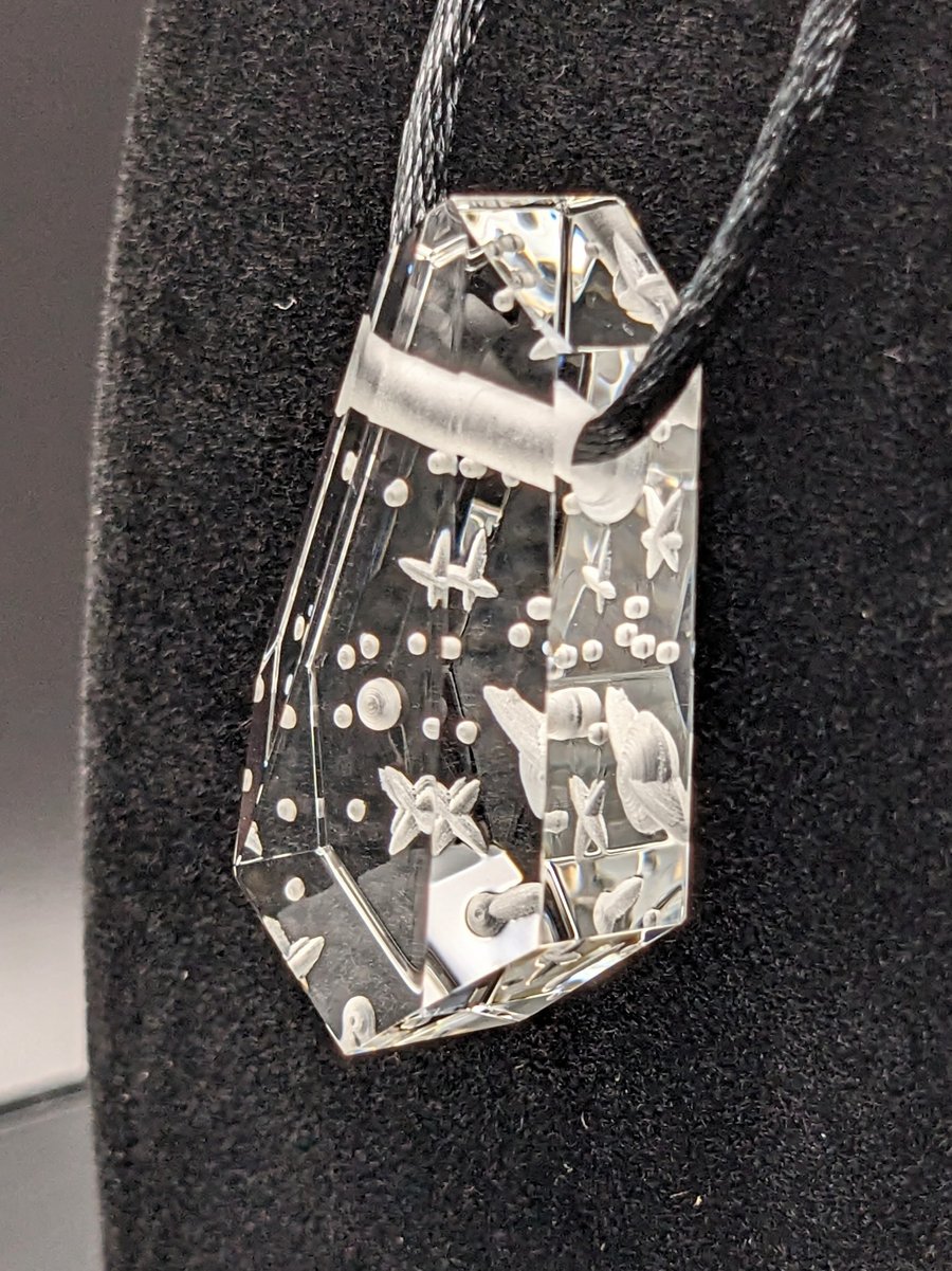 Image of Carved Space Pendant 