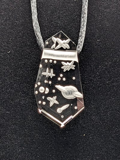 Image of Carved Space Pendant 