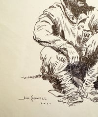 Image 3 of Marines - World War II Pen Drawing