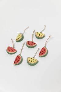 Image 3 of Red Watermelon Ornament