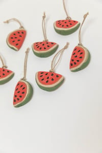 Image 4 of Red Watermelon Ornament