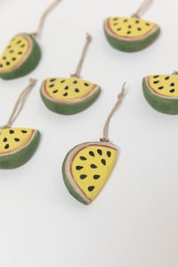 Image 2 of Yellow Watermelon Ornament