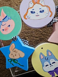 Image 2 of SKZOO Wooden Hand-painted Hanging Ornaments