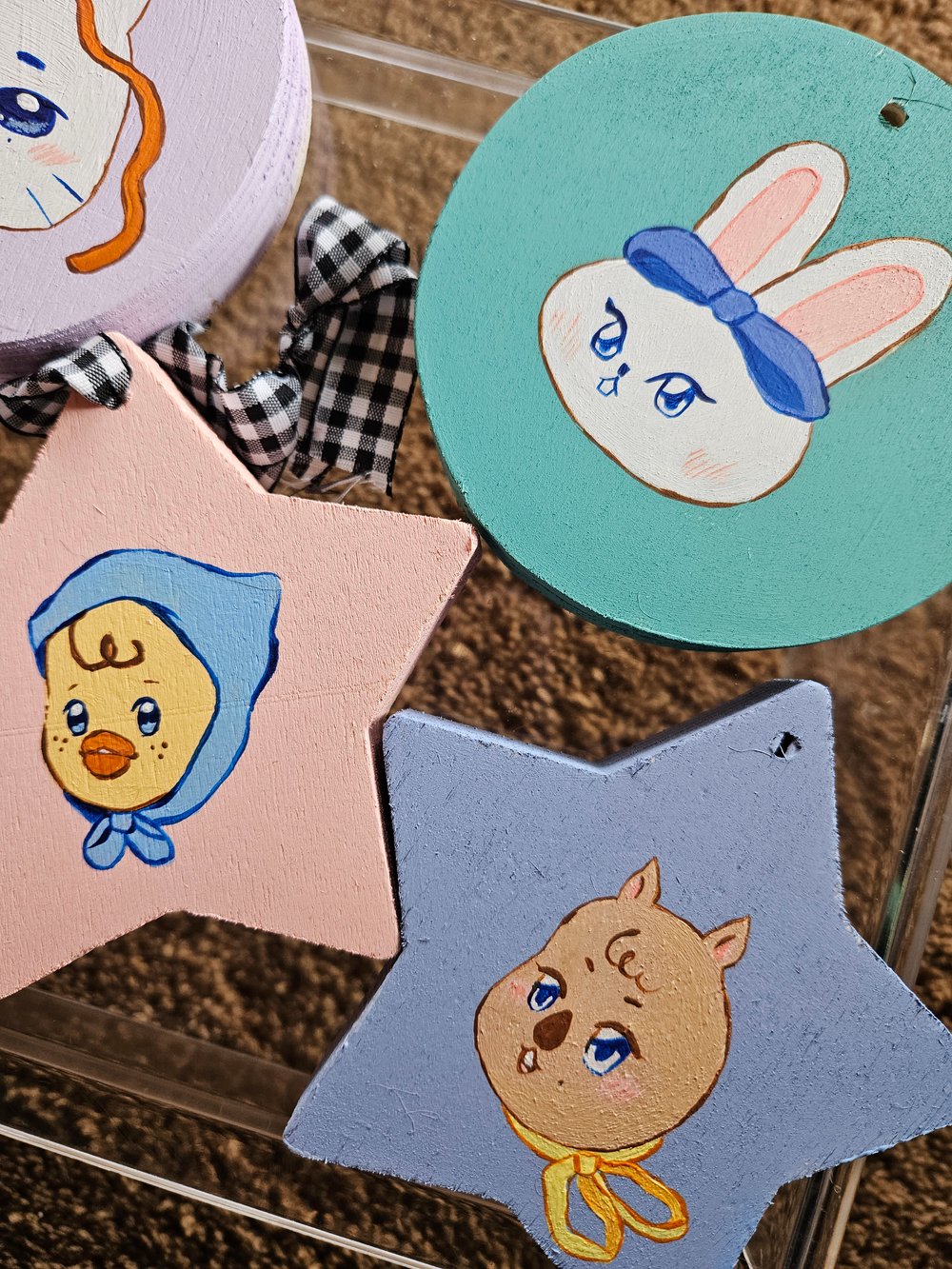 Image of SKZOO Wooden Hand-painted Hanging Ornaments