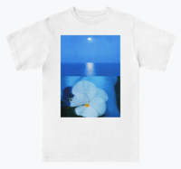 Image 1 of Pansy, Blue Sea - Classic White Tee