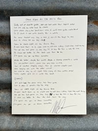 Image 1 of Handwritten Lyrics