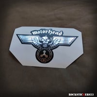 Image 2 of Lemmy Kilmister guitar stickers Motorhead decal Rickenbacker vinyl Hammered