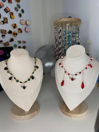 Black heart Goth Choker, Red Heart Choker