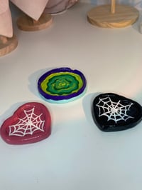 Decorative spooky air dry clay trinket dishes
