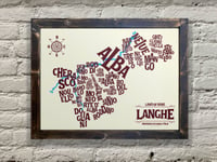 Image 2 of LANGHE - Typographic Map