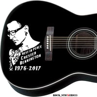 Image 1 of Chester Bennington vinyl stickers guitar, car, laptop Linkin Park decal