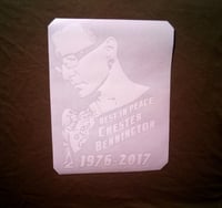 Image 2 of Chester Bennington vinyl stickers guitar, car, laptop Linkin Park decal