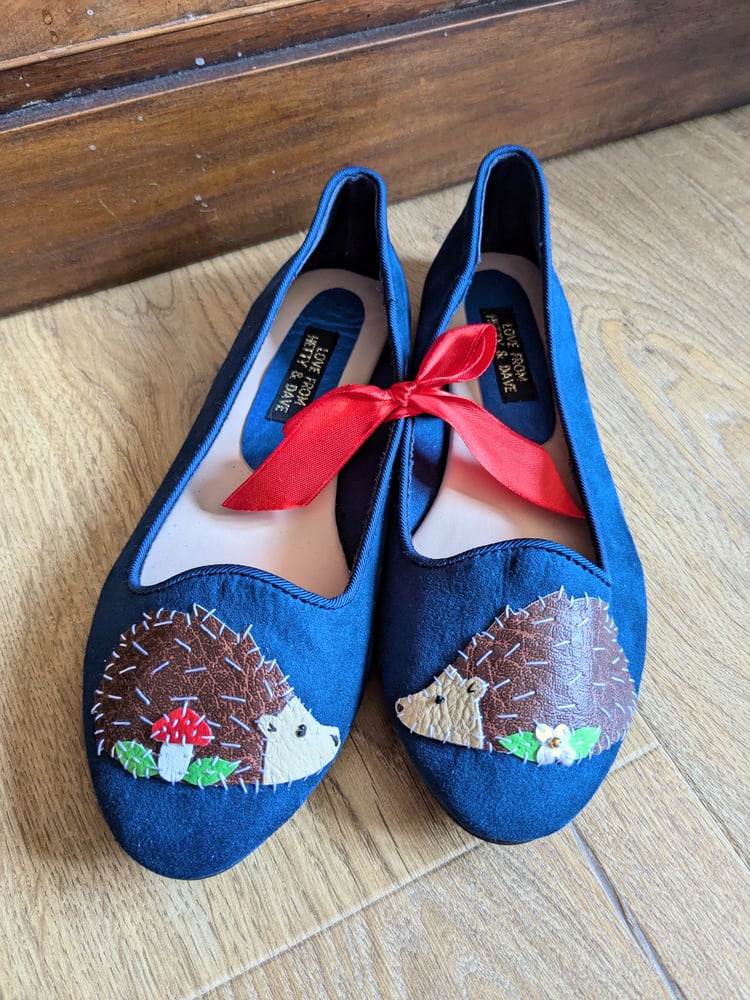 Image of Navy Hedgehog Shoes