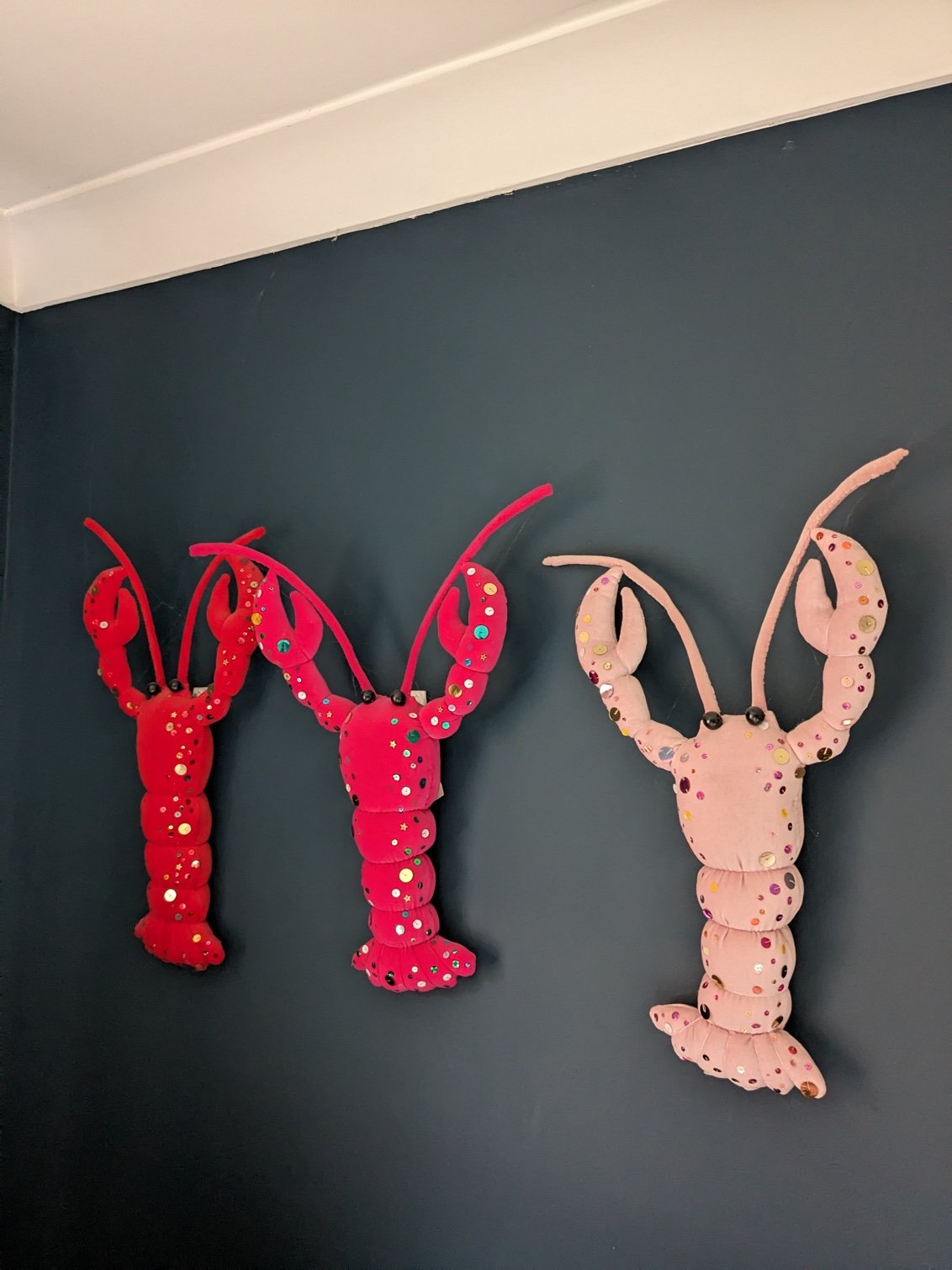 Image of Velvet Lobster Wall Decoration