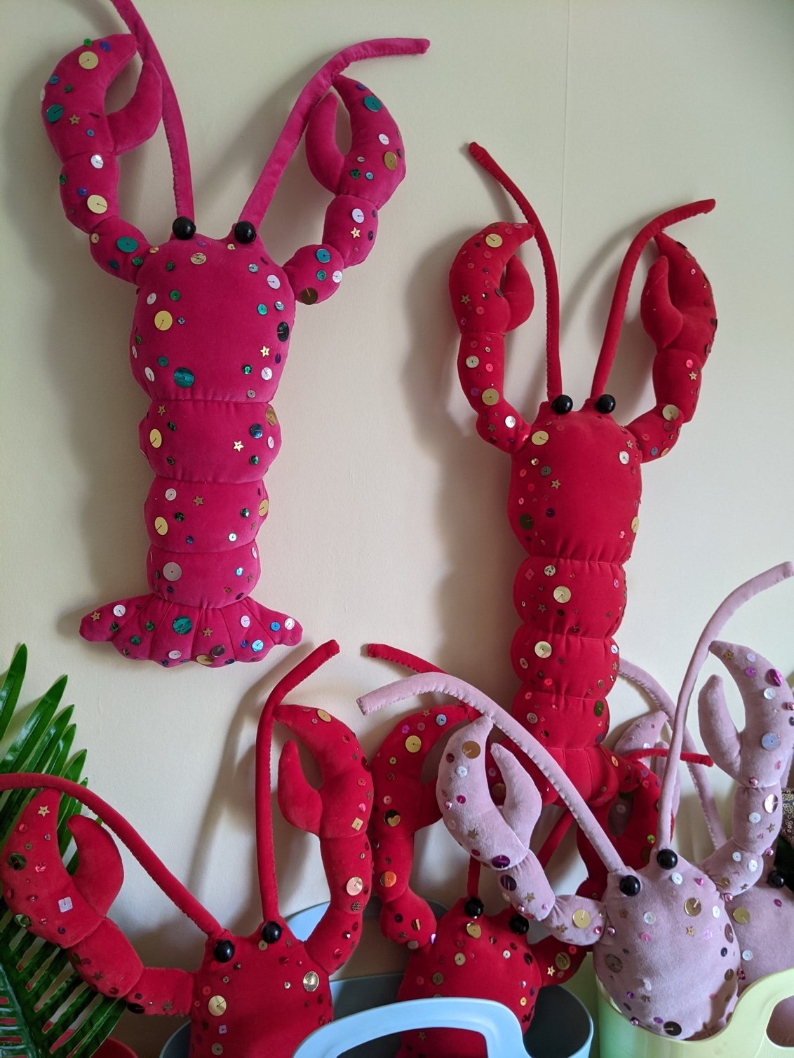 Image of Velvet Lobster Wall Decoration