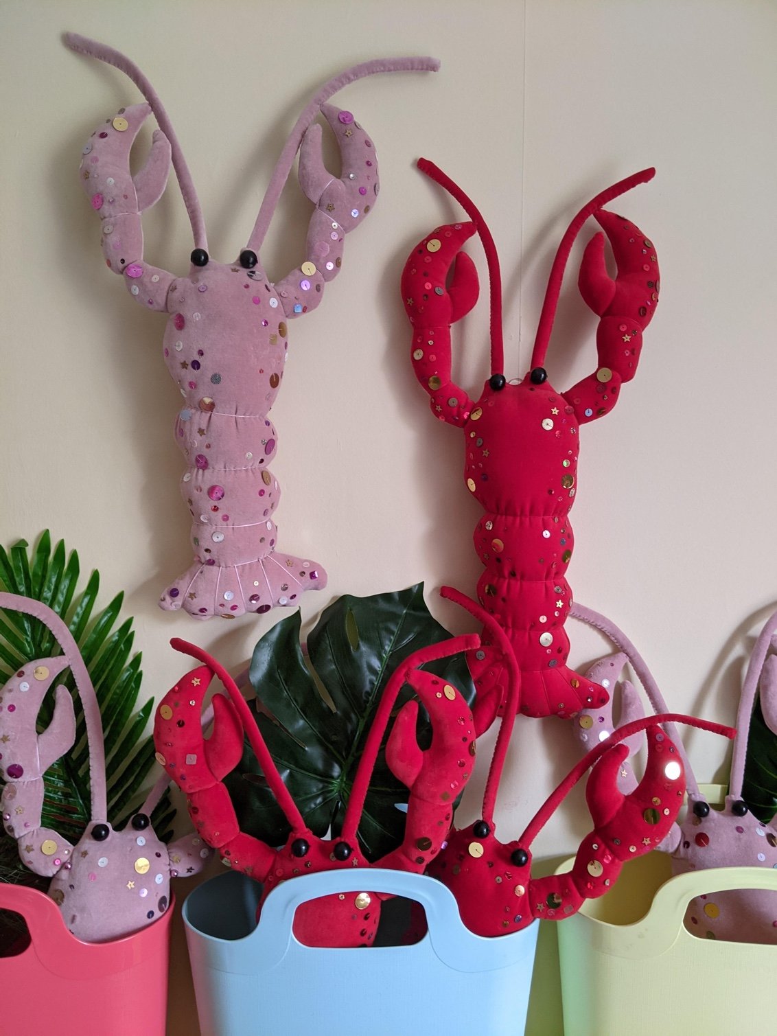 Image of Velvet Lobster Wall Decoration