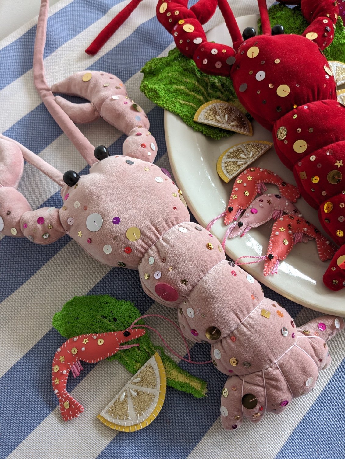 Image of Velvet Lobster Wall Decoration