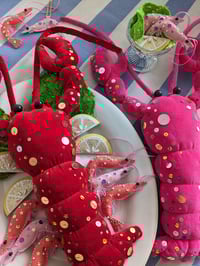 Image 3 of Velvet Lobster Wall Decoration