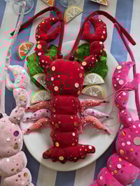 Image 1 of Velvet Lobster Wall Decoration