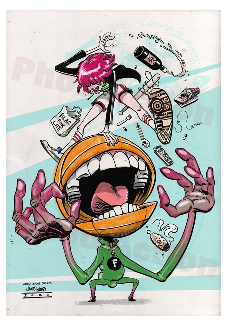 Image of Phoo Action - Matthew Wakeham, Jamie Hewlett - EXCLUSIVE BOOKPLATE