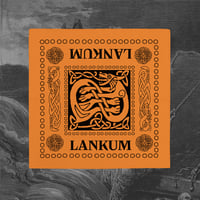 Image 1 of LANKUM Bandana, Orange w/ Black Print