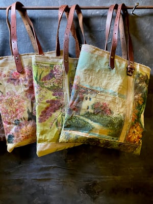 Image of one of a kind painting bag - crete