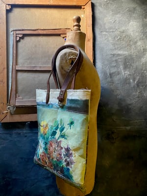 Image of one of a kind painting bag - crete