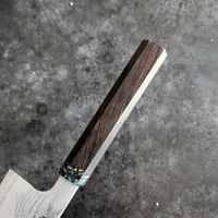 Image 2 of 232mm k-tip gyuto in Takefu VG10 stainless suminagashi