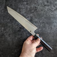 Image 1 of 232mm k-tip gyuto in Takefu VG10 stainless suminagashi