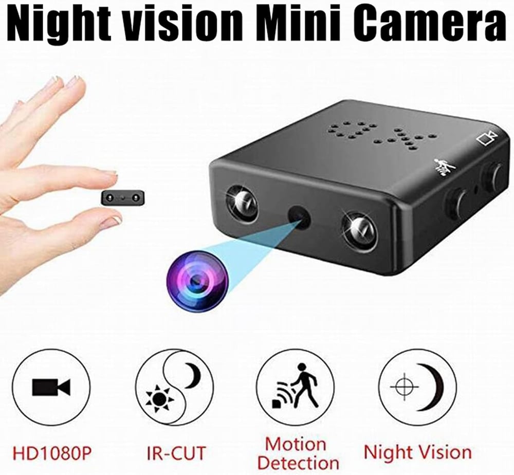 MSL Mini Surveillance Camera - Built-in Battery, Night Vision, Motion Detection, WiFi, App
