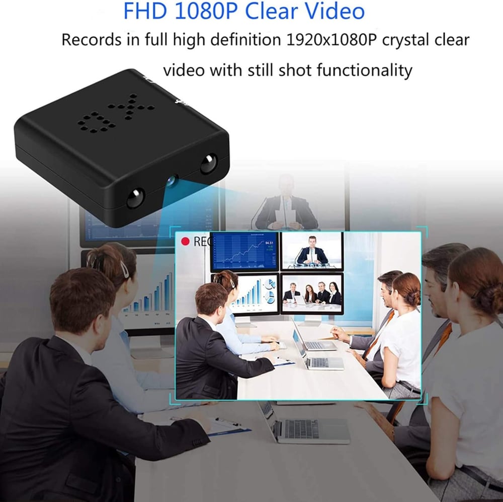 MSL Mini Surveillance Camera - Built-in Battery, Night Vision, Motion Detection, WiFi, App