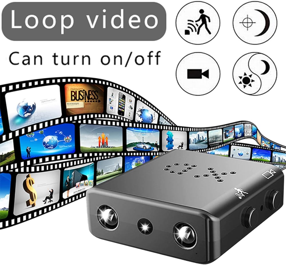 MSL Mini Surveillance Camera - Built-in Battery, Night Vision, Motion Detection, WiFi, App