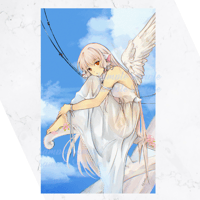 Image 3 of Genshin x Chobits Angels | Venti and Chii Prints