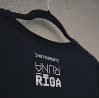 Image 2 of Black Runā Rīga oversized t-shirt