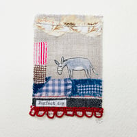 Image 2 of Art - textile collage Donk - perfect day