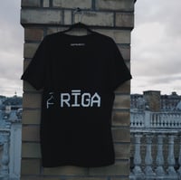 Image 2 of Black RUN-Ā RĪGA oversized t-shirt