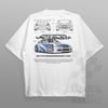 Cars and Clo - Oversized - Need For Speed : Most Wanted Series Blueprint T-Shirt