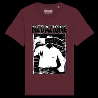 Image 1 of Negazione - Faccia Strappata T-Shirt Burgundy