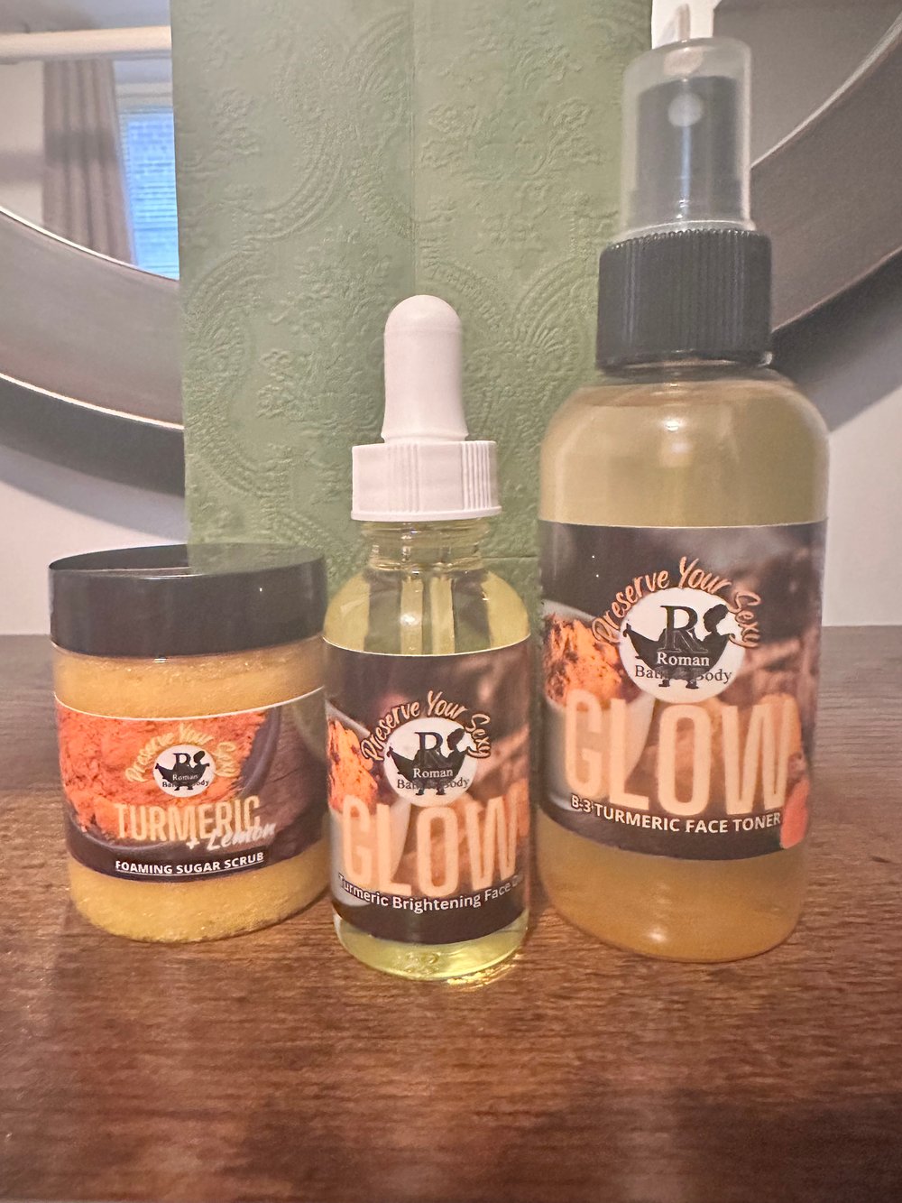 Glow Collection Turmeric Toner & Turmeric Face Serum 