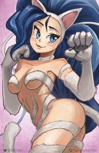 Image 3 of Darkstalkers 11x17" Print Series: Morrigan & Felicia 