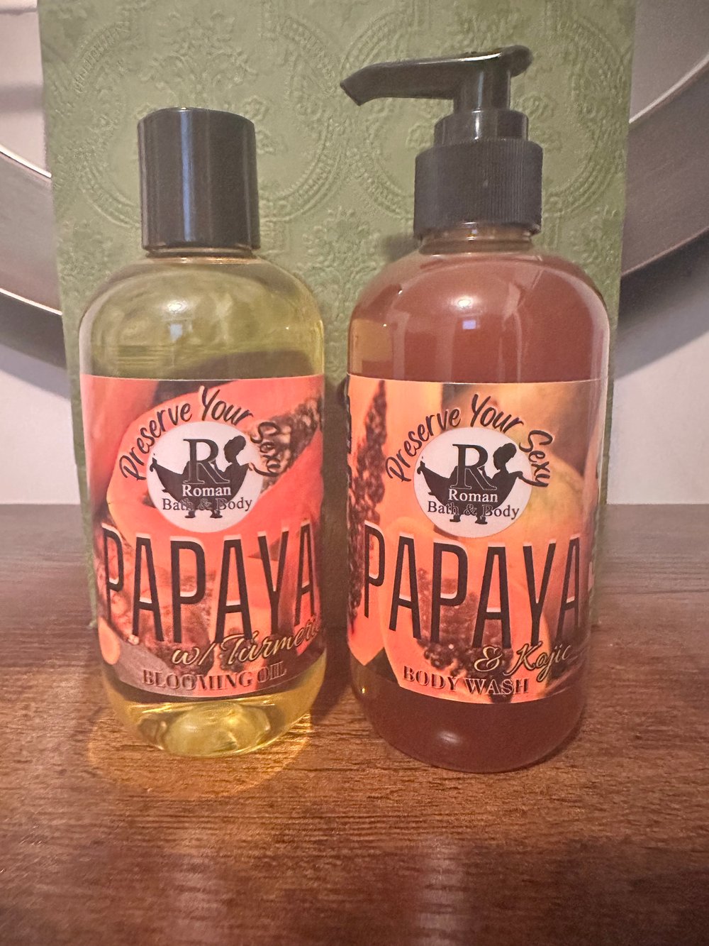 Papaya w/ Turmeric Blooming Body Oil  6oz.