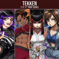 Image 1 of Tekken 11x17" Print Series: Asuka, Azucecna, Kazumi, Reina