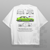 Cars and Clo - Oversized - BMW G80 M3 Blueprint T-Shirt